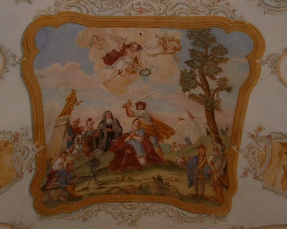 Fresko über dem Altar